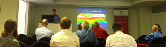 Tom Hubble presenting at Engineering Australia meeting